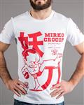 SCRAMBLE X Crocop X ART JUNKIE TOKYO T-Shirt Wit