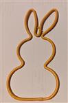 Metalen frame Haas haasje staand oor hanger 10 cm Apricot OP=OP Hang Metal Rabbit eenmalig artikel