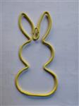 Metalen frame Haas haasje staand oor hanger 10 cm Geel OP=OP Hang Metal Rabbit eenmalig artikel