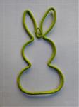Metalen frame Haas haasje staand oor hanger 10 cm Lime green Lime groen OP=OP Hang Metal Rabbit eenm