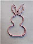 Metalen frame Haas haasje staand oor hanger 10 cm Roze OP=OP Hang Metal Rabbit eenmalig artikel