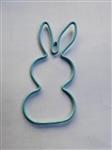 Metalen frame Haas haasje staand oor hanger 10 cm Turquoise OP=OP Hang Metal Rabbit eenmalig artikel