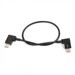 USB-C naar USB-C data kabel haaks 30 cm