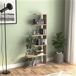 [en.casa] Boekenkast Vaksdal schap 144x65x20 cm eiken en wit