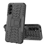Samsung Galaxy A24 (4G) Hoesje met Kickstand - Shockproof Cover Case Zwart