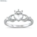 Zilveren Claddagh ring