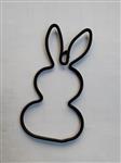 Metalen frame Haas haasje staand oor hanger 15 cm Black Zwart OP=OP Hang Metal Rabbit eenmalig artik