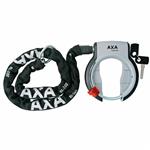 AXA Defender Ringslot Grijs + RLC100 insteekketting Zwart