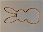 Metalen frame Haas haasje staand oor hanger 20 cm Apricot OP=OP Hang Metal Rabbit eenmalig artikel