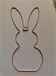 Metalen frame Haas haasje staand oor hanger 20 cm Roze OP=OP Hang Metal Rabbit eenmalig artikel