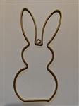 Metalen frame Haas haasje staand oor hanger 20 cm Goud OP=OP Hang Metal Rabbit eenmalig artikel