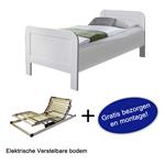 Seniorenbed John met elektrische bodem - 90x200 - Wit - BK beds