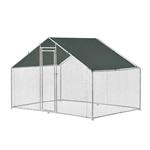 Stalen kippenren kippenhok buitenverblijf 3x2x2 m