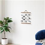 [en.casa] Fotolijst hangend Muhos 60x40 cm houtkleurig donker