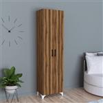 [en.casa] 2-deurs kast Strömsund met planken 177,5x48,5x32 cm walnootkleurig