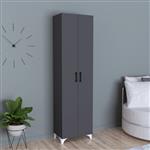 [en.casa] 2-deurs kast Strömsund met planken 177,5x48,5x32 cm antraciet