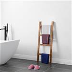 [en.casa] Handdoekrek Luumäki 120x47x2 cm houtkleurig donker