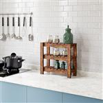 [en.casa] Keukenkast organizer Multia 40x43x15 cm houtkleurig donker