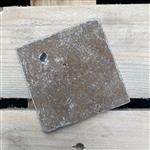 MTC Travertin Bruin Gezoet 10x10cm