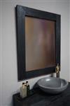 Spiegel Zwart Wand L90 x B75 x D3 cm