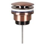 Afvoerplug pop up, design rood koper