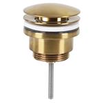 Afvoerplug pop up, design mat goud
