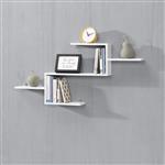 Wandplank Flekkefjord met 5 planken 104x14,5x49,5 cm wit mat