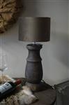 Lampenkap Cilinder | Velvet Brown 2 | H14 x Ø 20 cm