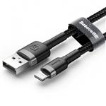 Iphone Baseus High-speed nylon Lightning kabel 50 centimeter zwart
