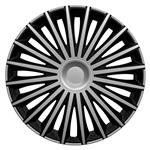 4-Delige Wieldoppenset Dakota 16-inch zilver/zwart