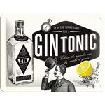 Tin Sign 15 x 20 cm Gin Tonic