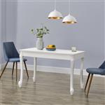 Eettafel Lüneburg 116x66x76 cm landelijk MDF en kunststof wit