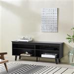 [en.casa] TV meubel Stenløse 58x150x38 cm zwart