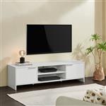 [en.casa] TV meubel Stevns 40x145x38 cm wit