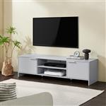 [en.casa] TV meubel Stevns 40x145x38 cm lichtgrijs