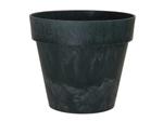 Bloempot flowerpot Ibiza betonlook loodlook 12 cm Zwart Black Bloemenvaas pot ook voor bv bloemschik