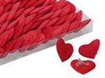 Harten met clip, hartjes met clip box 72 st Valentijn of een 72 goedkope corsages