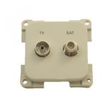 Presto Contactdoos TV + SAT Inbouw S-10.000 Grijs
