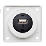 Berker Contactdoos 1x USB Lader 12V Inbouw Wit Hoogglans