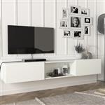 [en.casa] Tv-meubel Paltamo zwevend 180x31x29,5 cm wit