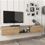 [en.casa] Tv-meubel Paltamo zwevend 180x31x29,5 cm eiken