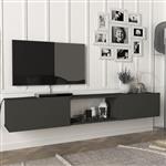 [en.casa] Tv-meubel Paltamo zwevend 180x31x29,5 cm antraciet