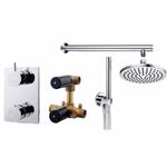 Wiesbaden one-pack inbouwthermostaatset rond type 102 (20cm)