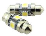 C5W autolamp 2 stuks | LED festoon 31mm | 4-SMD daglichtwit 6000K | 12 Volt - 1.5 Watt