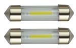 C5W autolamp 2 stuks | LED festoon 36mm | COB daglichtwit 6500K | 12 Volt - 2 Watt