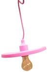 LED lamp DIY | vouwbare hanglamp - strijkijzer snoer | E27 siliconen fitting | roze