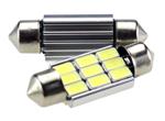 C5W autolamp 2 stuks | LED festoon 36mm | 9-SMD - 1.68W - 290 Lm - 6000K - heatsink | CAN-BUS 12 V D