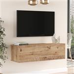 [en.casa] Tv-meubel Lapinlahti 100x31,5x29,5cm houtkleurig