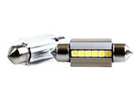 C5W autolamp 2 stuks | LED festoon 36mm | 6-SMD 2.3W - 6000K - heatsink | CAN-BUS 12 V DC