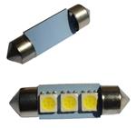 Auto LEDlamp 2 stuks | LED festoon 36mm | 3-SMD daglichtwit 6000K | 12 Volt